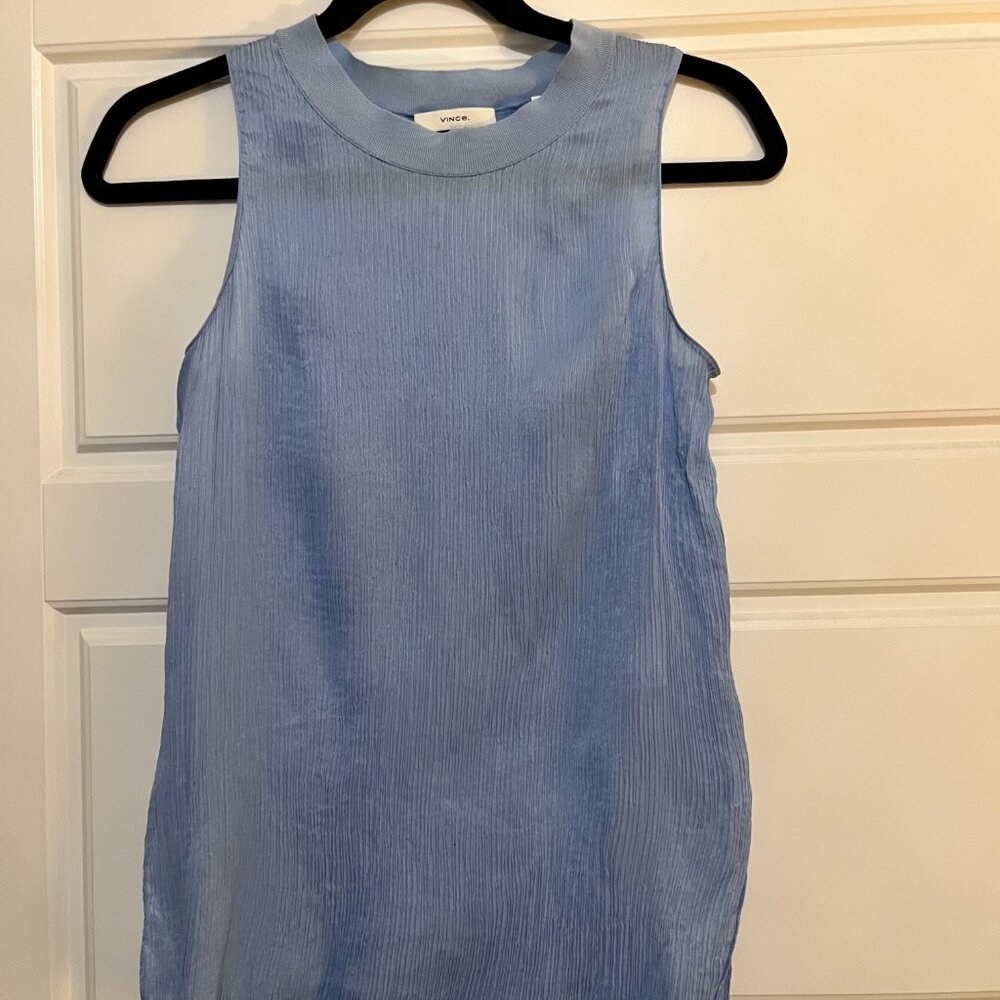 Vince Ribbed Silk Tank Top - Picture 3 of 5